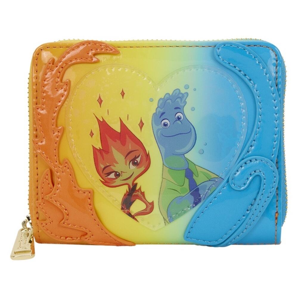 Loungefly Disney Elemental Exclusive Wade & Ember Ombre Zip Around Wallet NWT